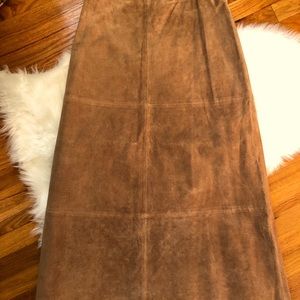 WiliSmith High Waist Suede Maxi